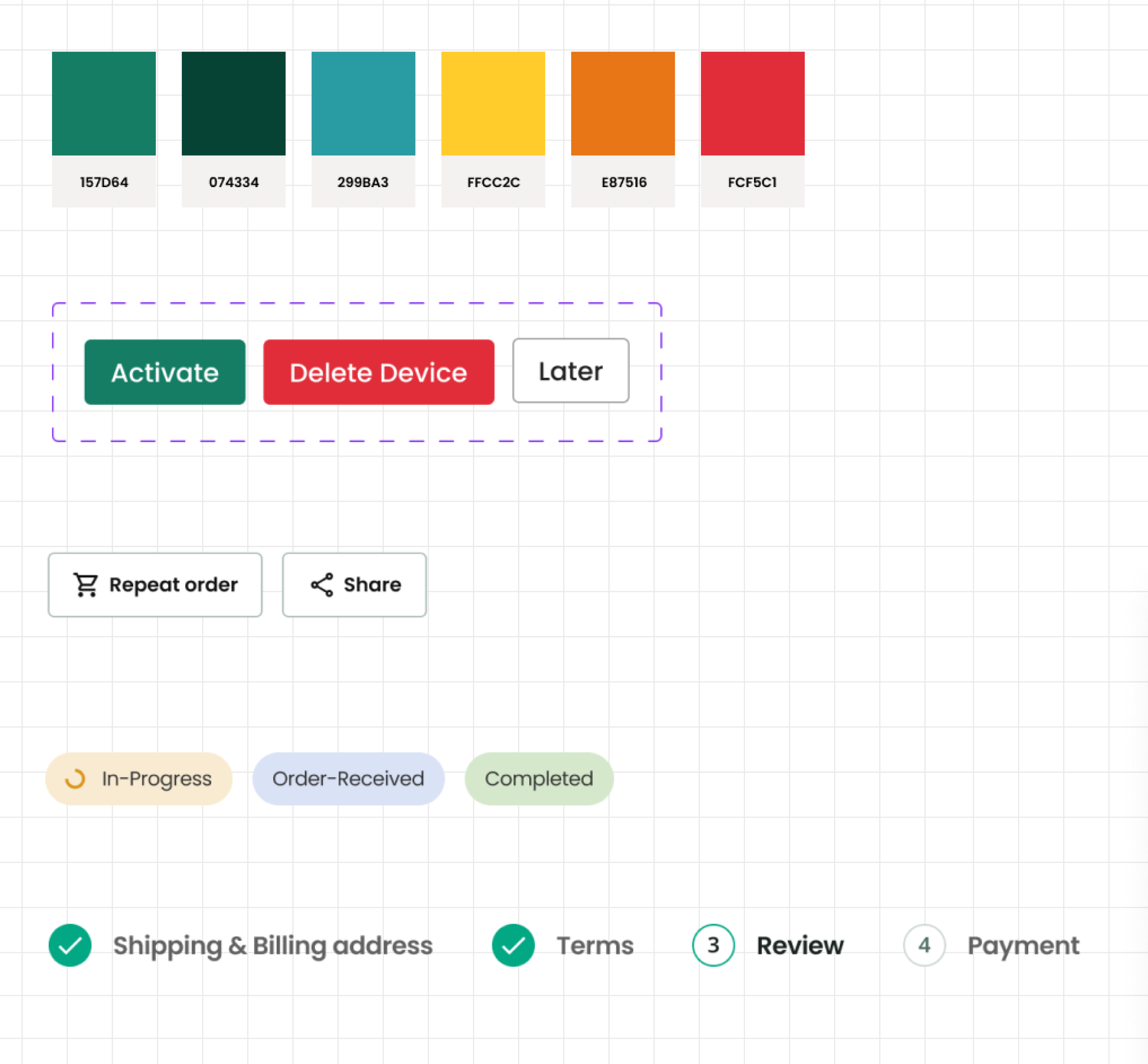 Design system components and interface patterns